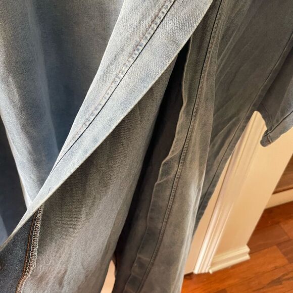 NWT Pretty Pieces oversized Denim long Dress size M. - Picture 4 of 12